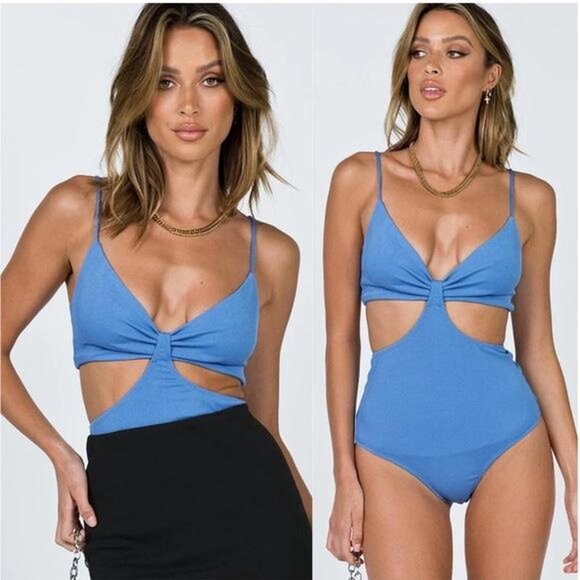 NWT Princess Polly River Bodysuit in Blue - Size 2 - Picture 1 of 7